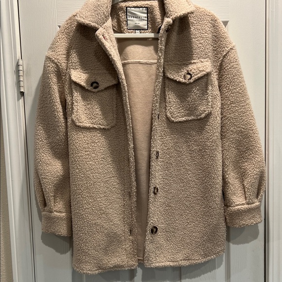 bagatelle Jackets & Blazers - Bagatelle Cream Sherpa Jacket